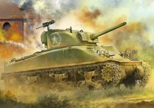 Forces of Valor 873004A 1/72 US M4A1 Sherman Model Tank Kit