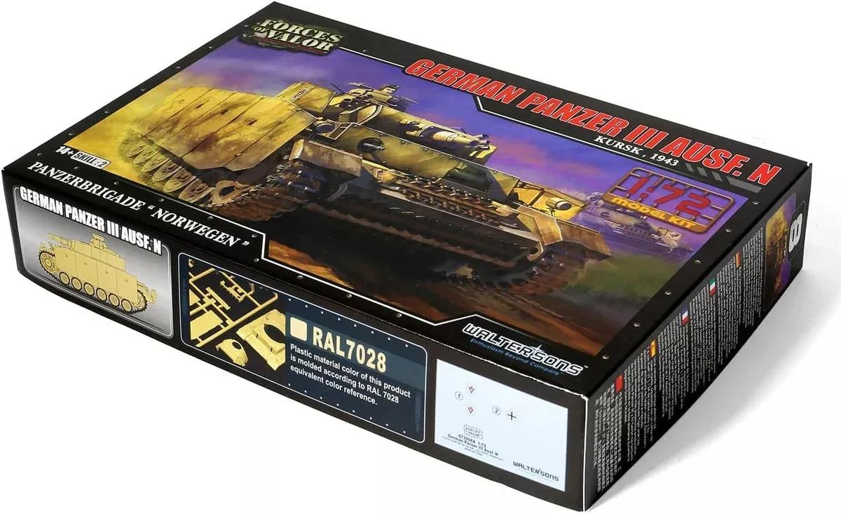 Forces of Valor 873008A 1/72 German Panzer III Ausf.N Model Tank Kit
