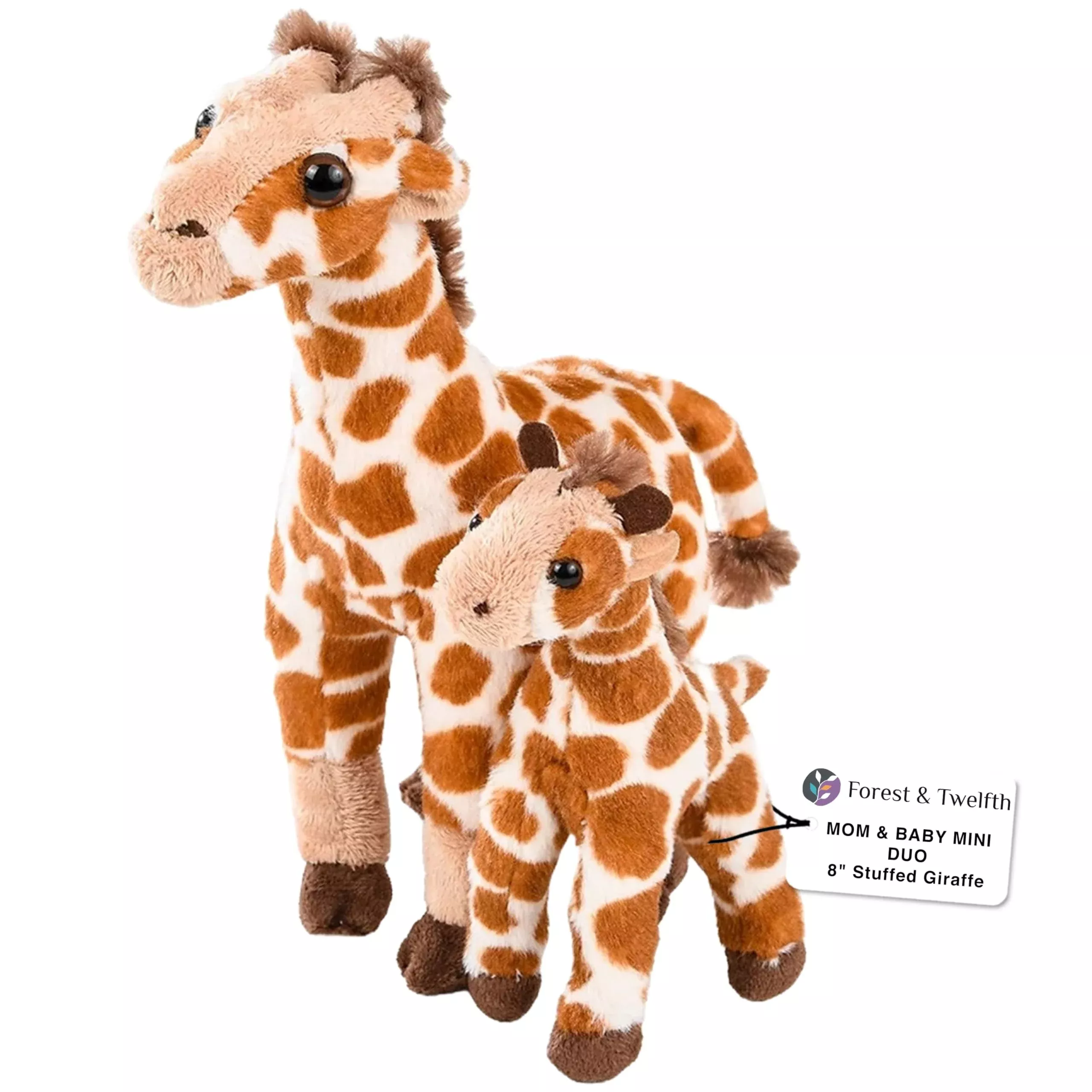 Forest & Twelfth Mom And Baby Mini Giraffe, Stuffed Animals For Boys A