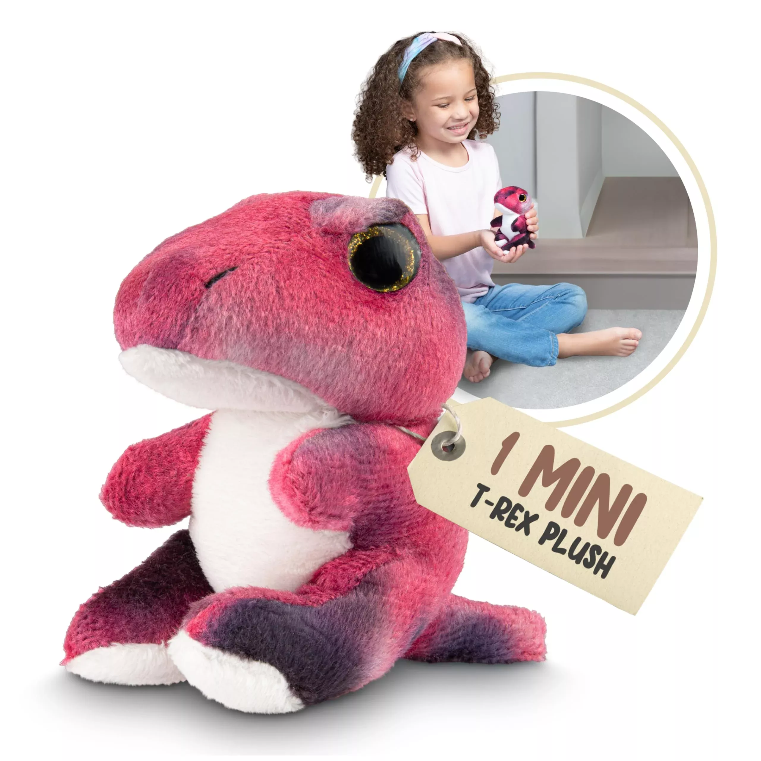 Forest & Twelfth Stuffed T-Rex, Single Mini Stuffed Animal Plush Toy F