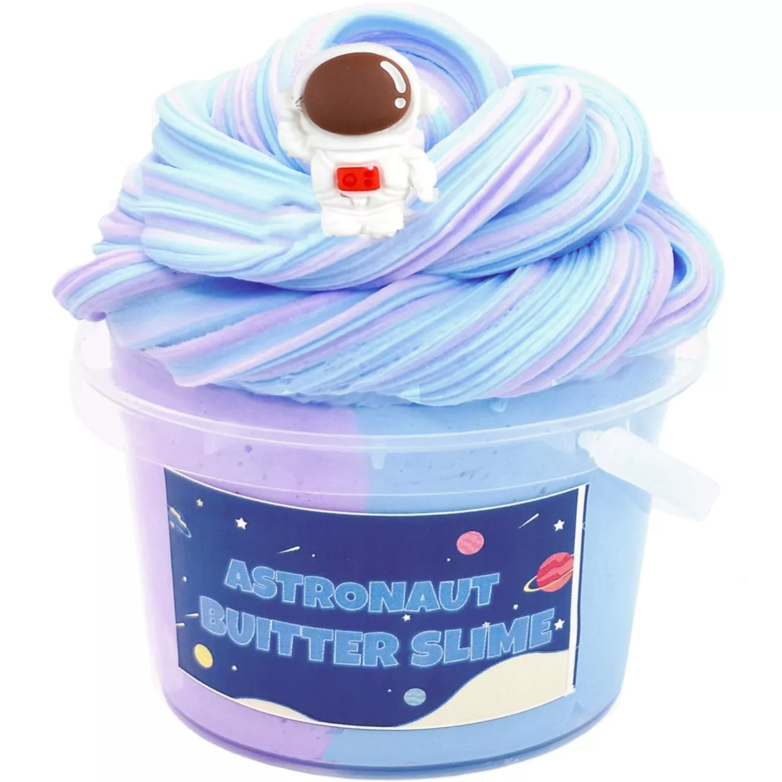 fsutvitg Blue Cake Slime - Non-Sticky, Super Soft Sludge Toy for Kids