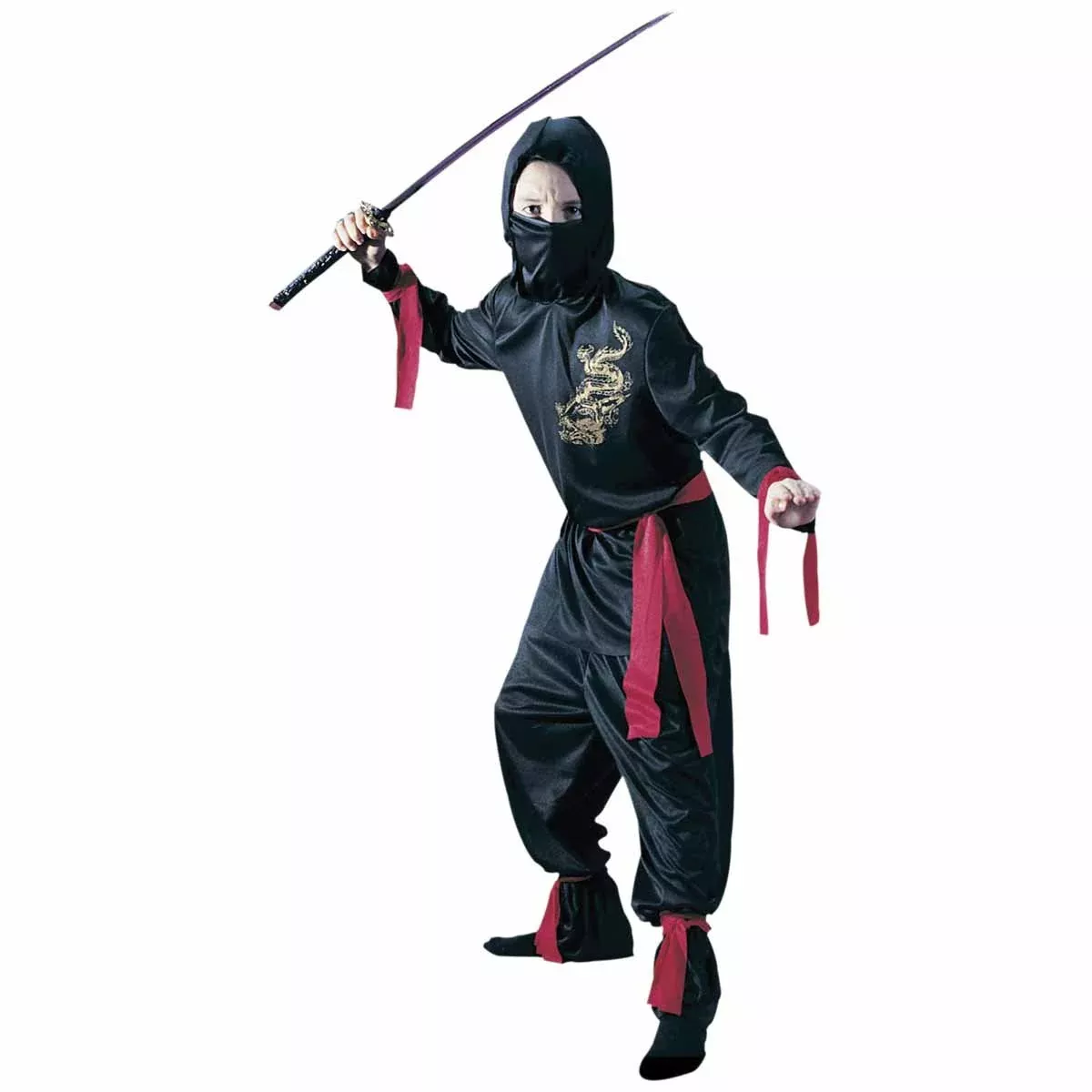 Fun World Costumes Ninja Costume Set, Small 4-6, Multicolor