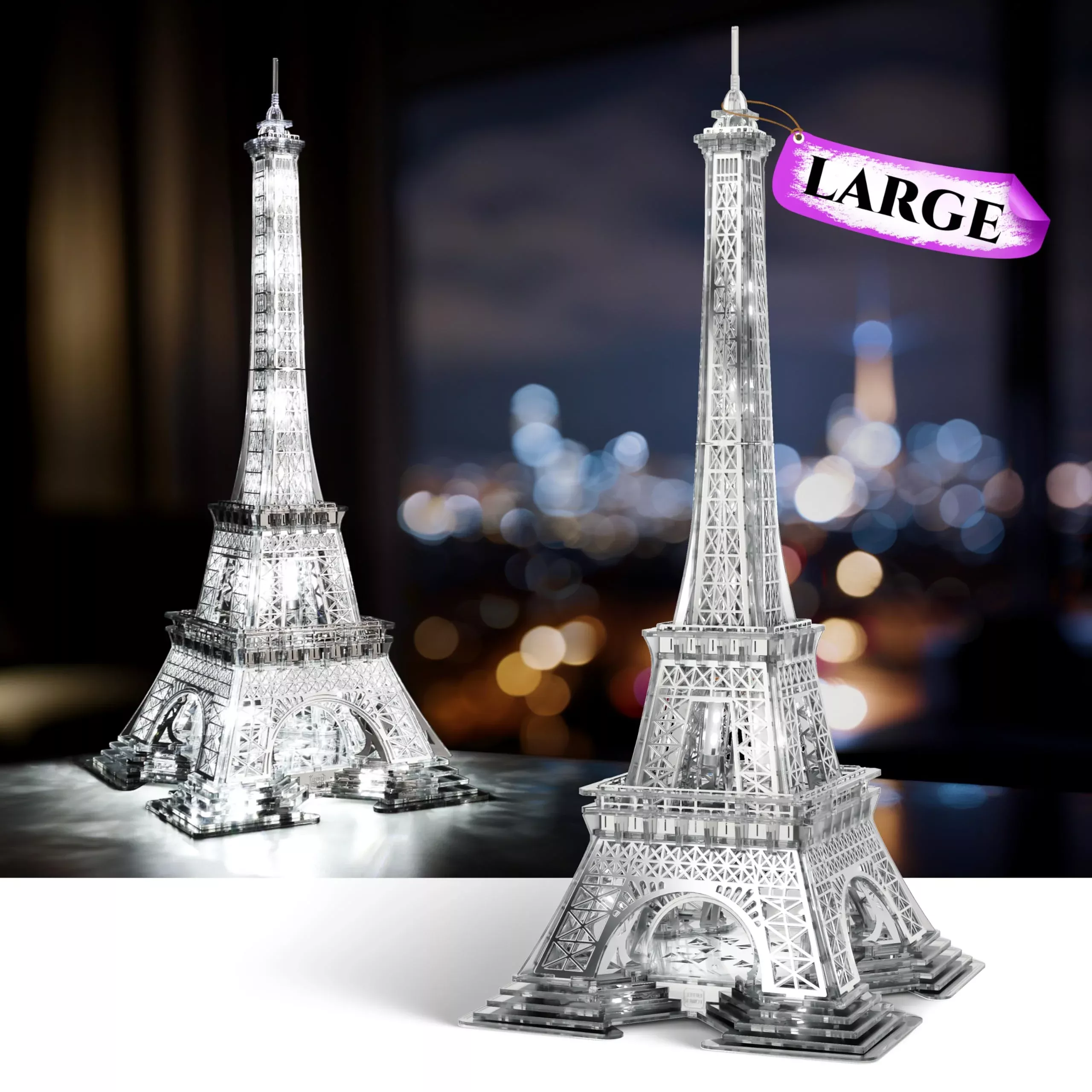 Funpola Led 3D Puzzle Eiffel Tower Building Model - 3D Architecture Bu