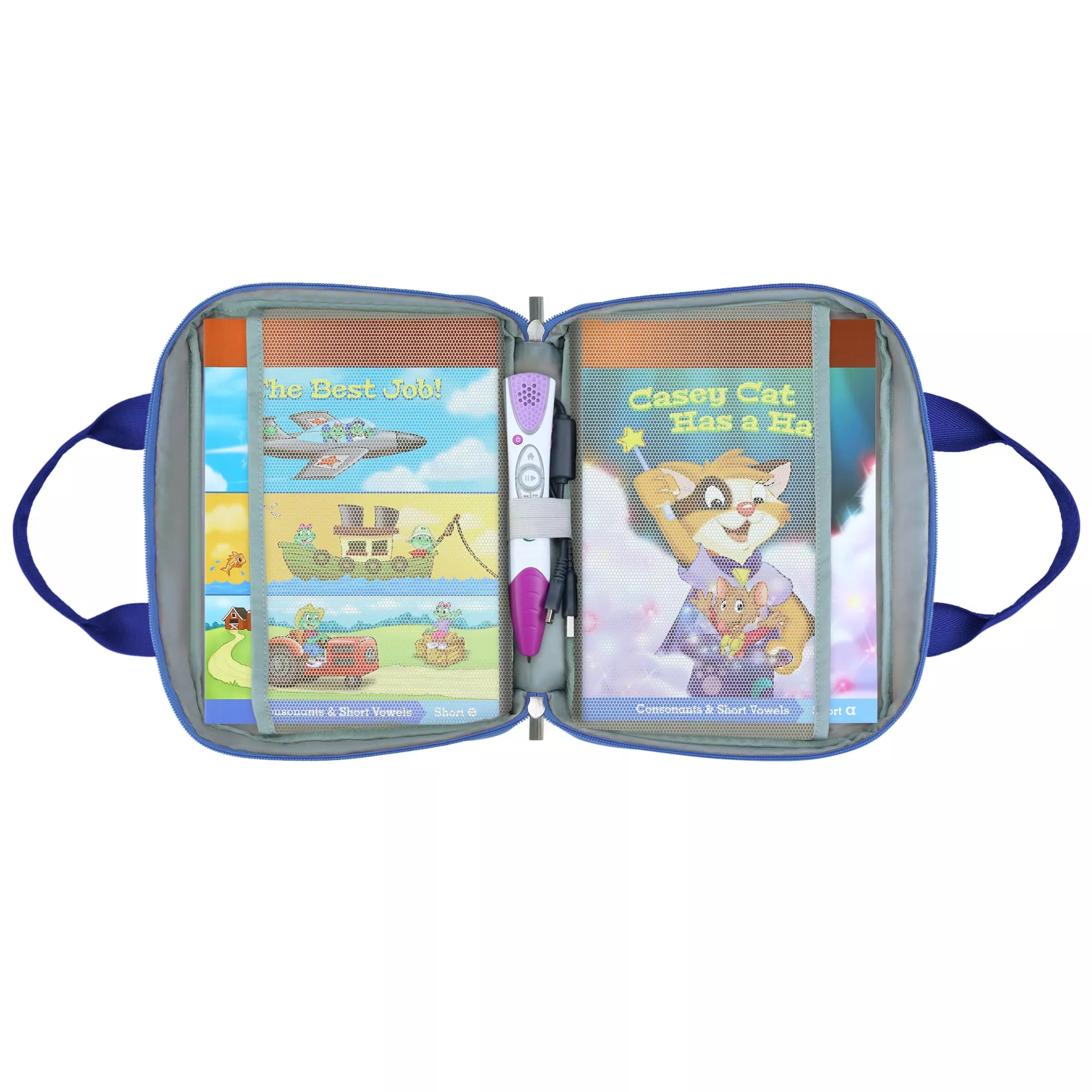 Gaga city Carrying Bag for LeapFrog LeapReader, Blue, Compact