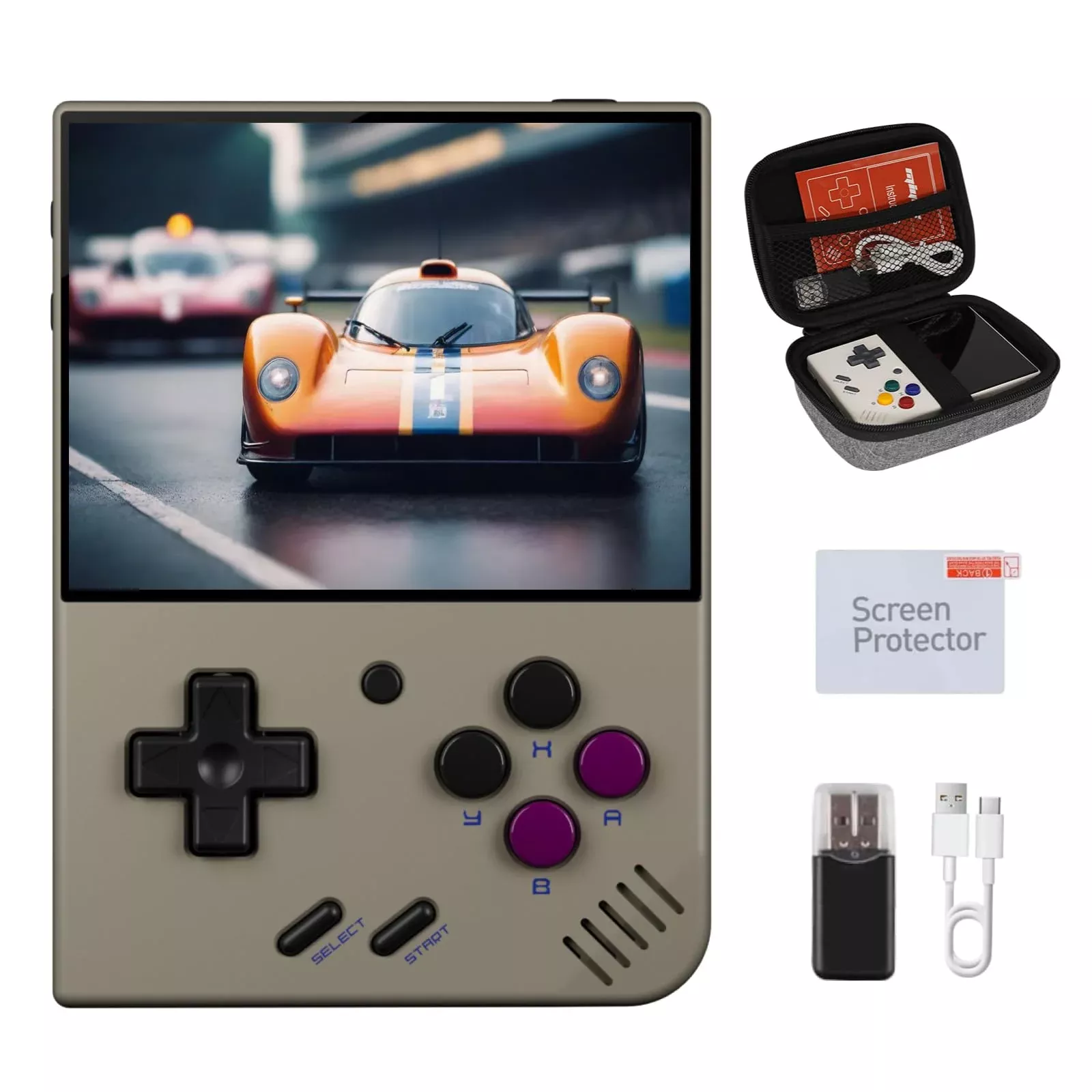 GameLo Portable Retro Console 3.5" HD Screen 64G Memory Purple