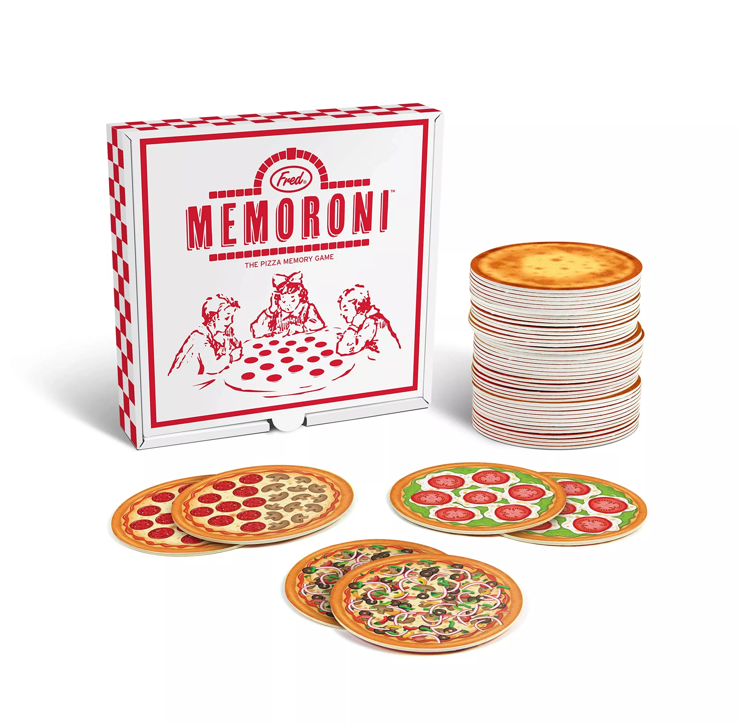 Genuine Fred Memoroni Memory Card Game - Small, Multicolor, Cardboard,