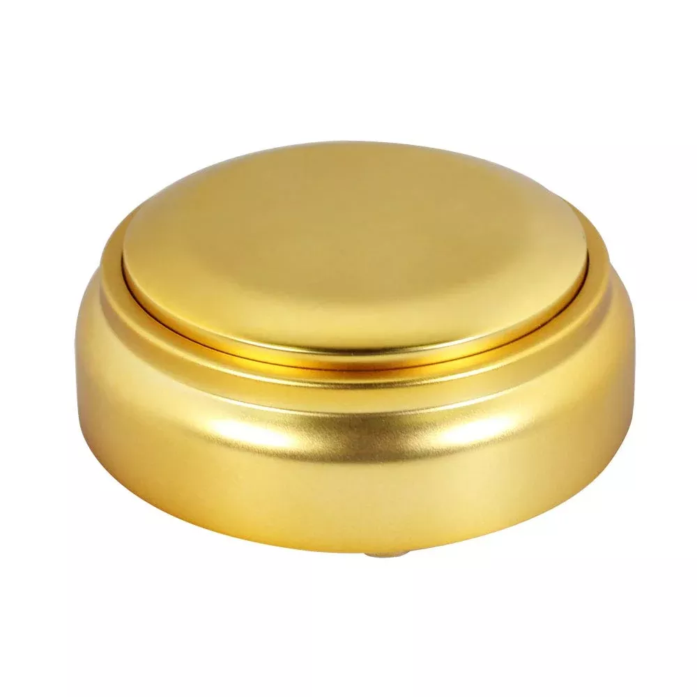 Gnatural Recordable Button for Pranks, 30 Secs, Small, Gold