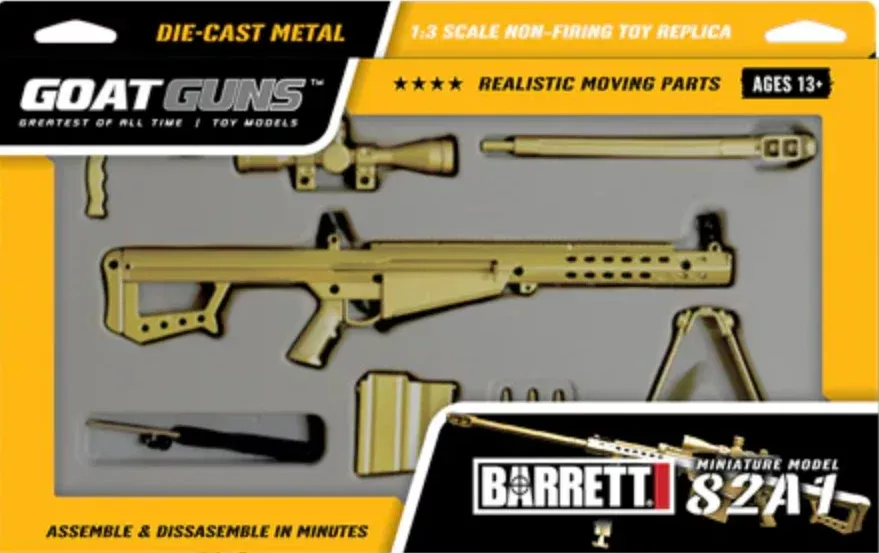 Goat Guns 1:3 Scale .50cal Diecast Gun Model - Gold