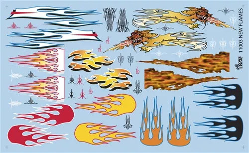Gofer Racing Decals 11003 1/24 Decals - New Flames