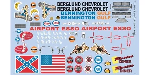Gofer Racing Decals 11007 1/24 Decals - Stuff Sheet
