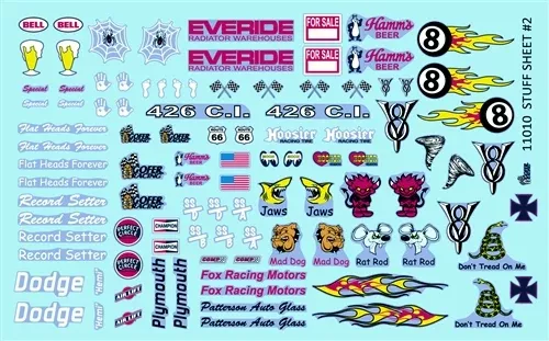 Gofer Racing Decals 11010 1/24 Decals - Stuff Sheet #2