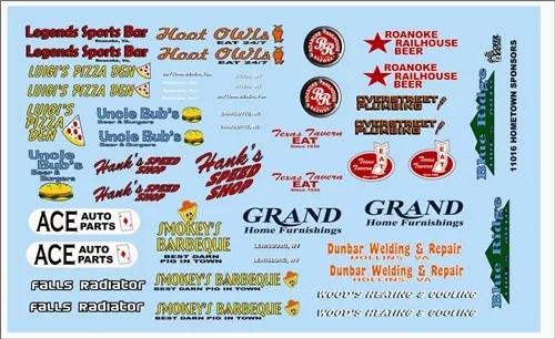 Gofer Racing Decals 11016 1/24 Decals - Hometown