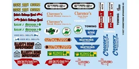Gofer Racing Decals 11027 1/24 Decals - Hometown Sponsors #2