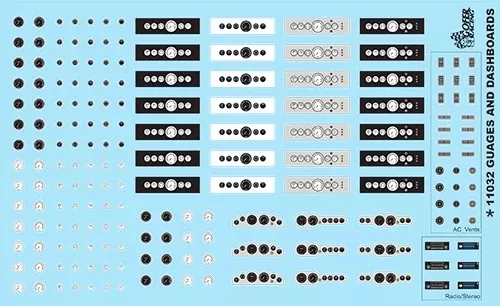 Gofer Racing Decals 11032 1/24 Decals - Gauges