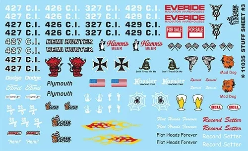 Gofer Racing Decals 11035 1/24 Decals - Stuff Sheet #3