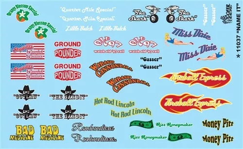 Gofer Racing Decals 11037 1/24 Decals - Name It