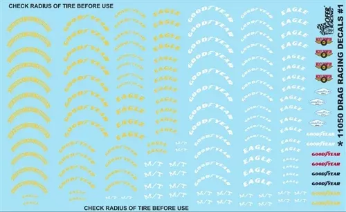 Gofer Racing Decals 11050 1/24 Decals - Drag Racing #1