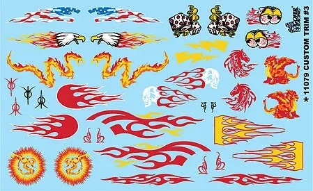 Gofer Racing Decals 11079 1/24 Decals - Custom Trim #3