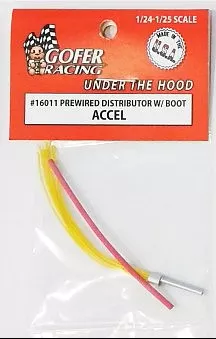 Gofer Racing Decals 16011 1/24 Prewired Distributor with Boot - Accel Plug Wires