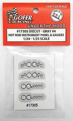 Gofer Racing Decals 17305 1/24 Instrument Panel Hot Rod Gray #4