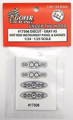 Gofer Racing Decals 17306 1/24 Instrument Panel Hot Rod Gray #5