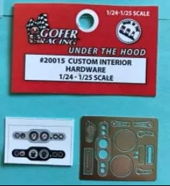Gofer Racing Decals 20015 1/24 Photo Etched Custom Interior Hardware