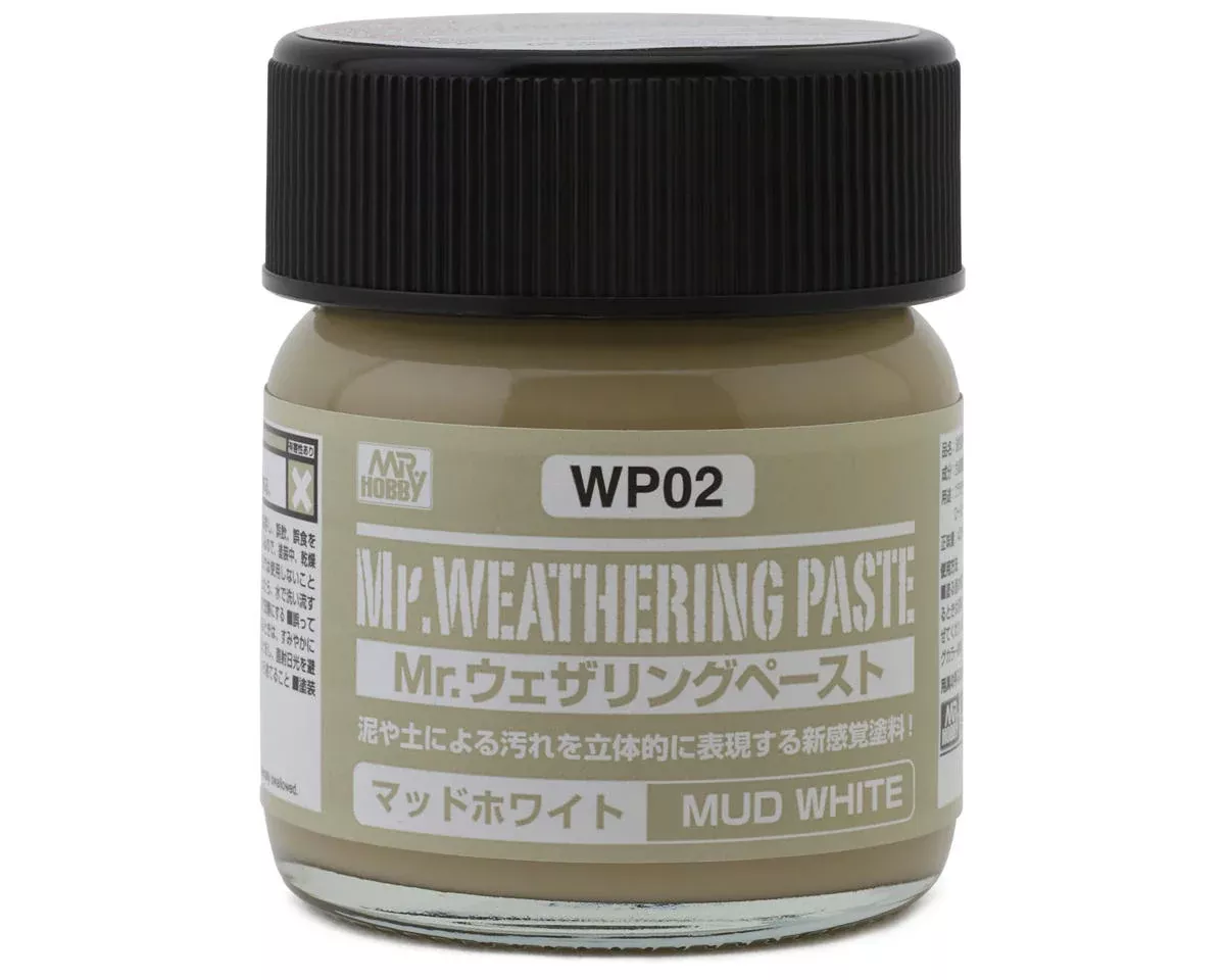 GunZe WP02 Mr. Weathering Paste Mud White