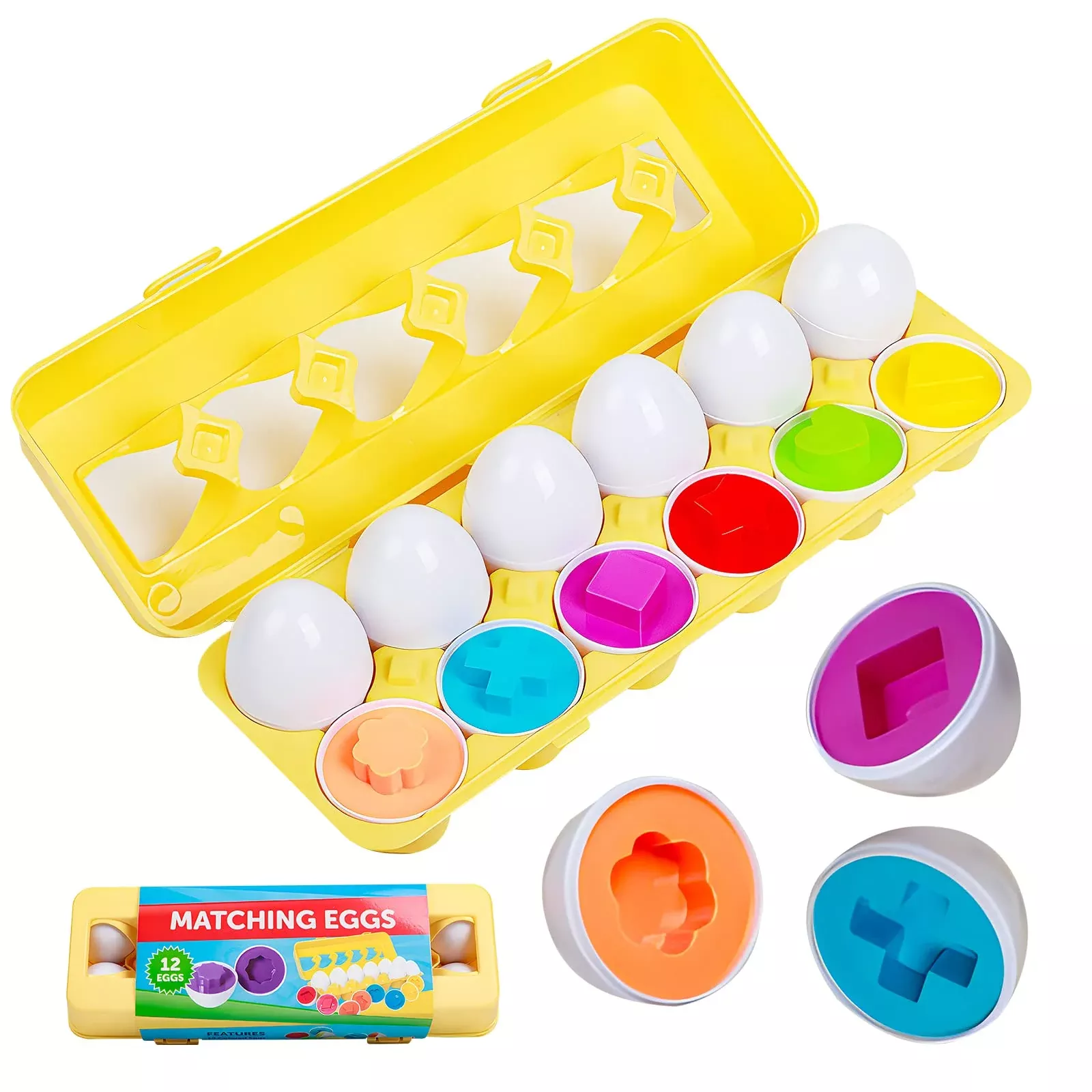 Hamerry Easter Prefilled Basket Stuffers For Toddler,Montessori Color