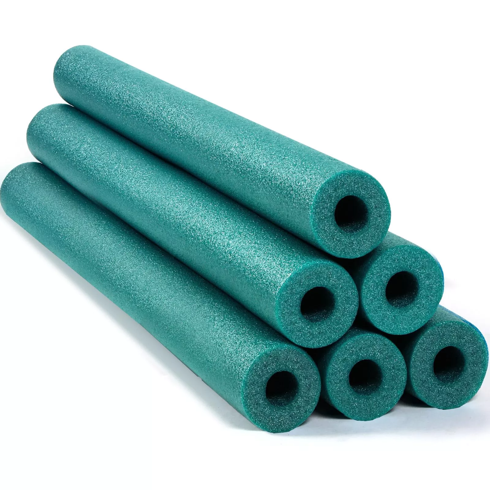 Hanaive Bulk Foam Pool Noodles, 52" Green, Set of 6