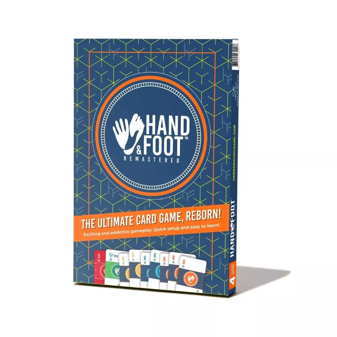 Hand & Foot Remastered 4 Player Edition - Linen Material, Engaging Mul