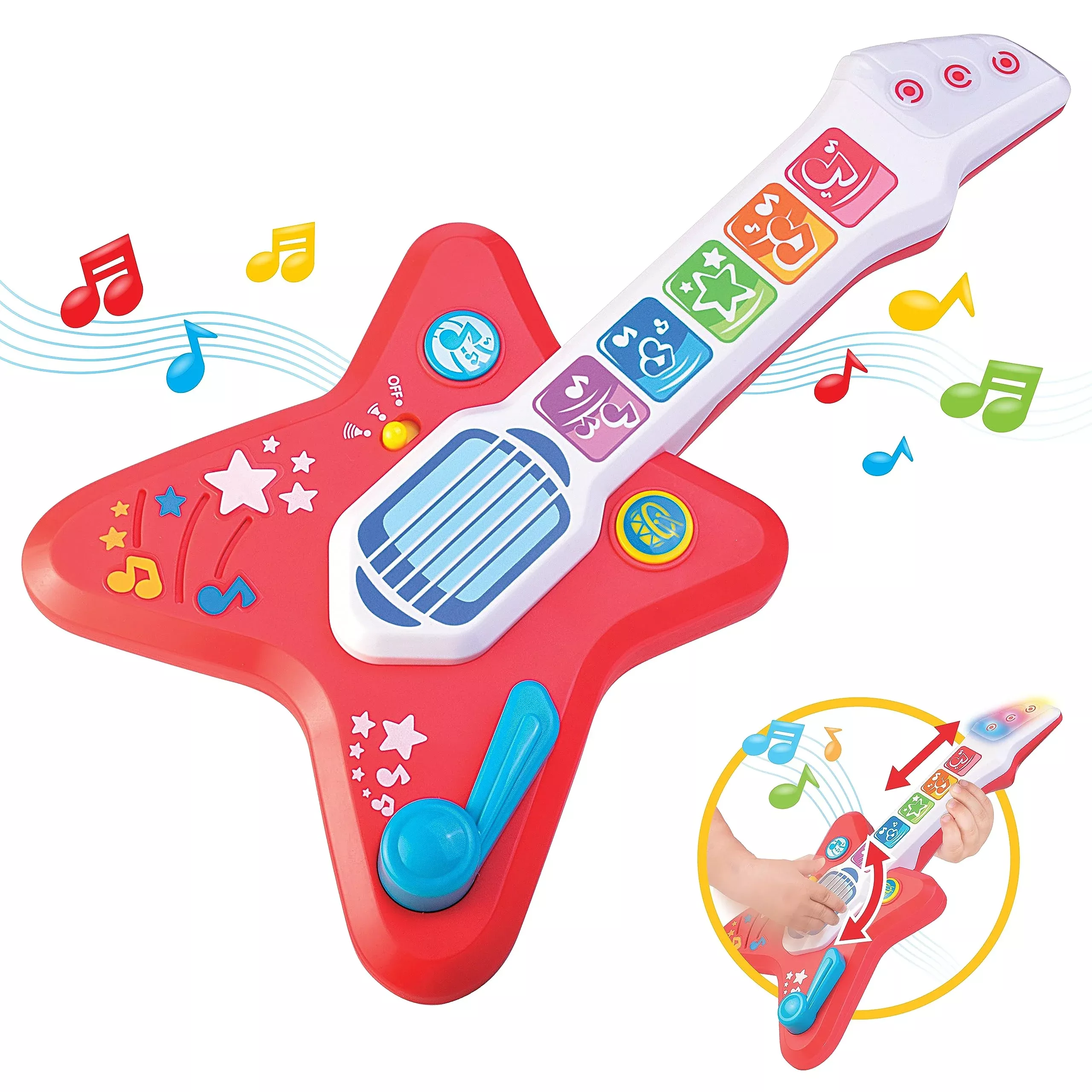 HAP-P-KID Magic Touch Guitar Miniature Multicolored Kids Toy