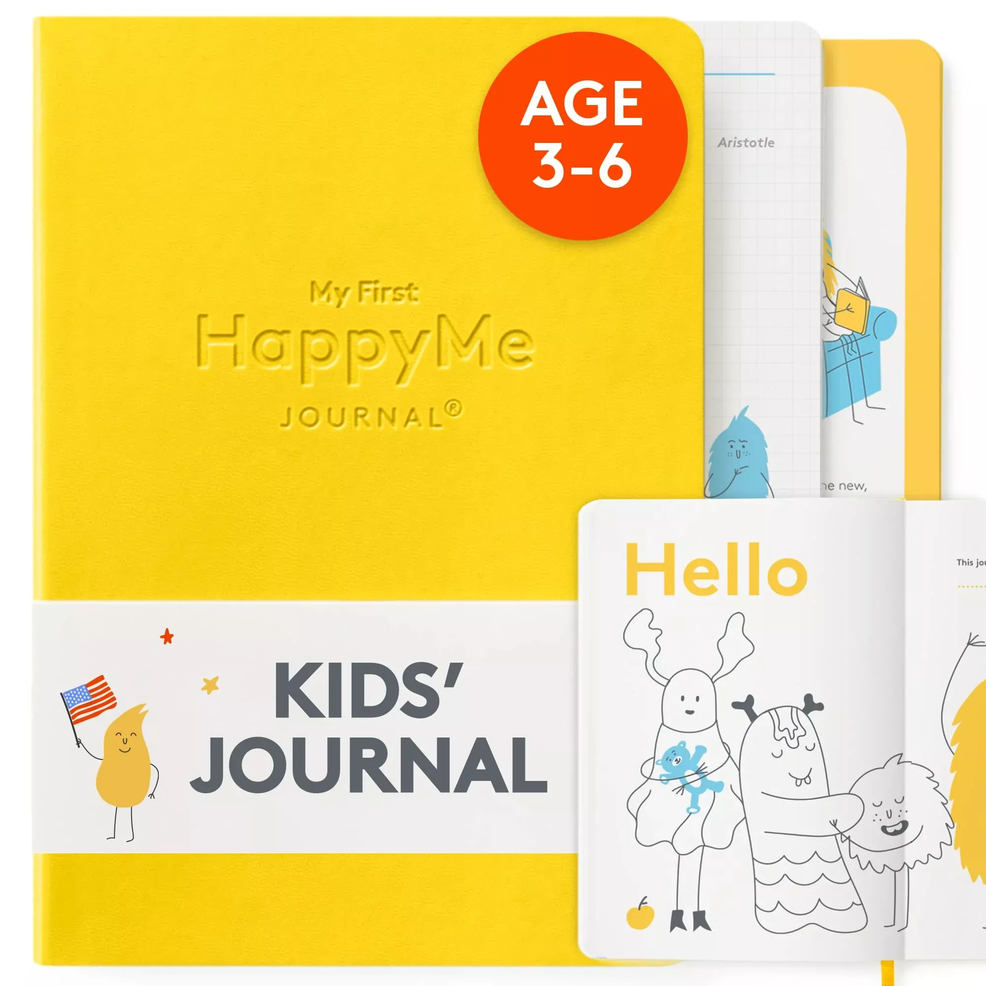 The HappyMe Journal My First HappyMe Journal for Ages 3-6 Yellow