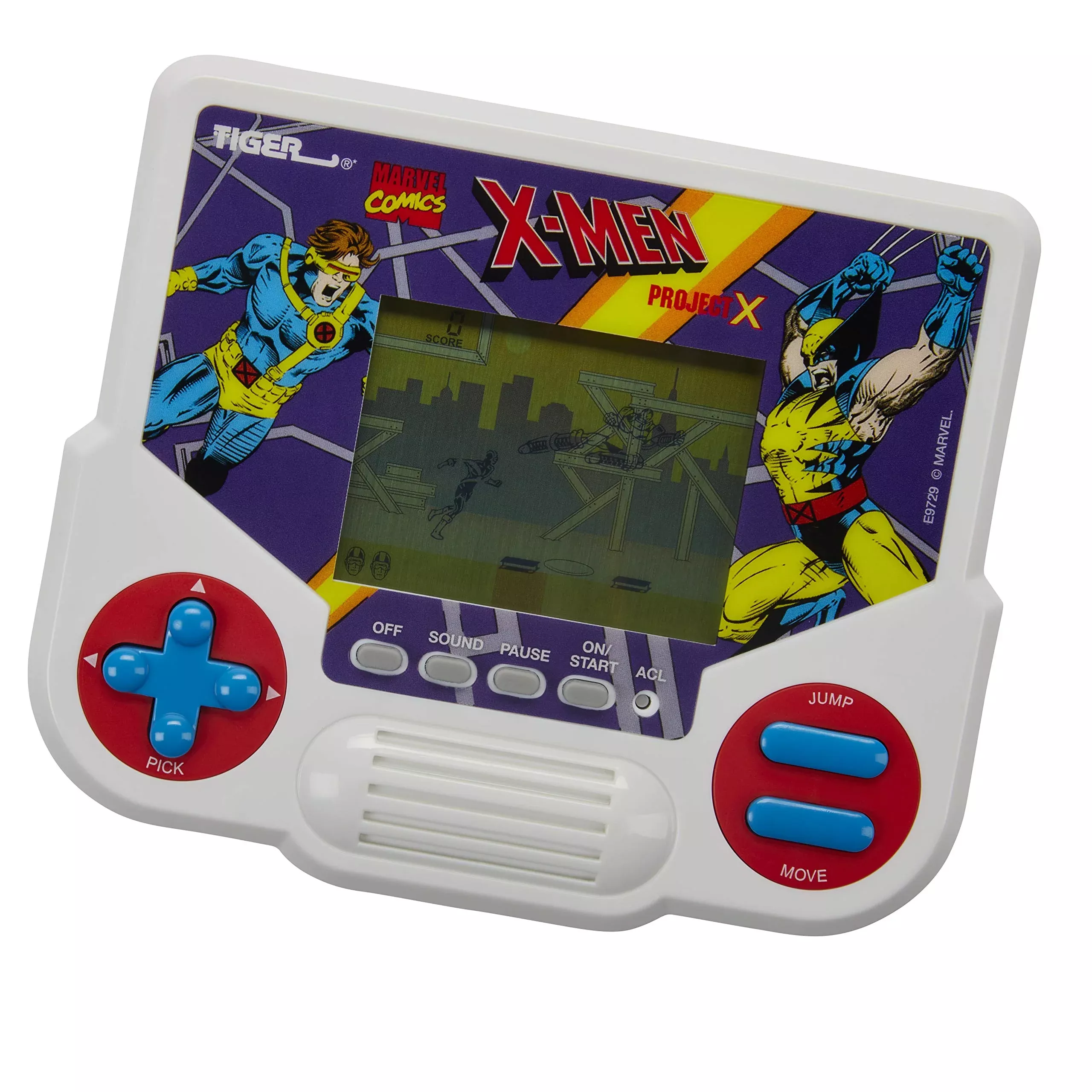 Hasbro Gaming Marvel X-Men Project X LCD Video Game, Retro 1-Player Ha