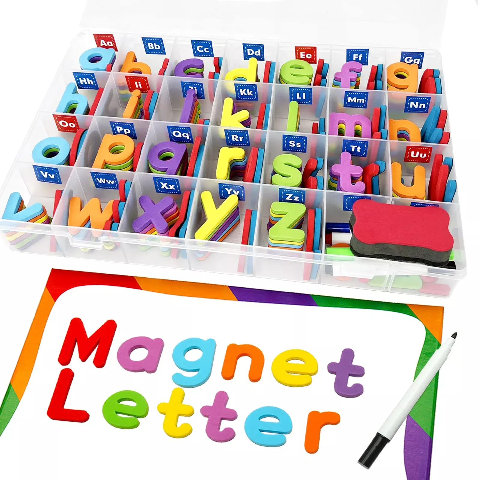 Hellocube Classroom Magnetic Alphabet Letters - Abc 237 Pcs Letters Nu