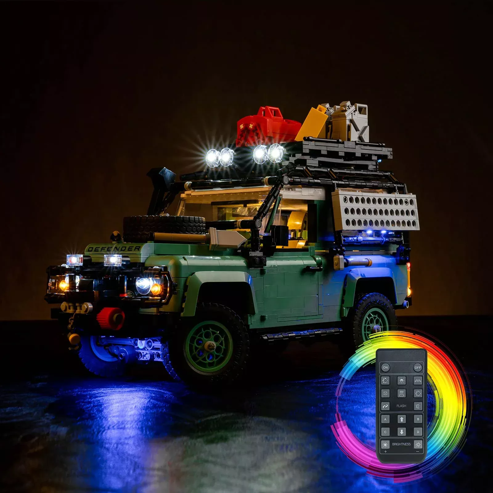 Hilighting Upgraded Led Light Kit For Lego Icons Land Rover Classic De