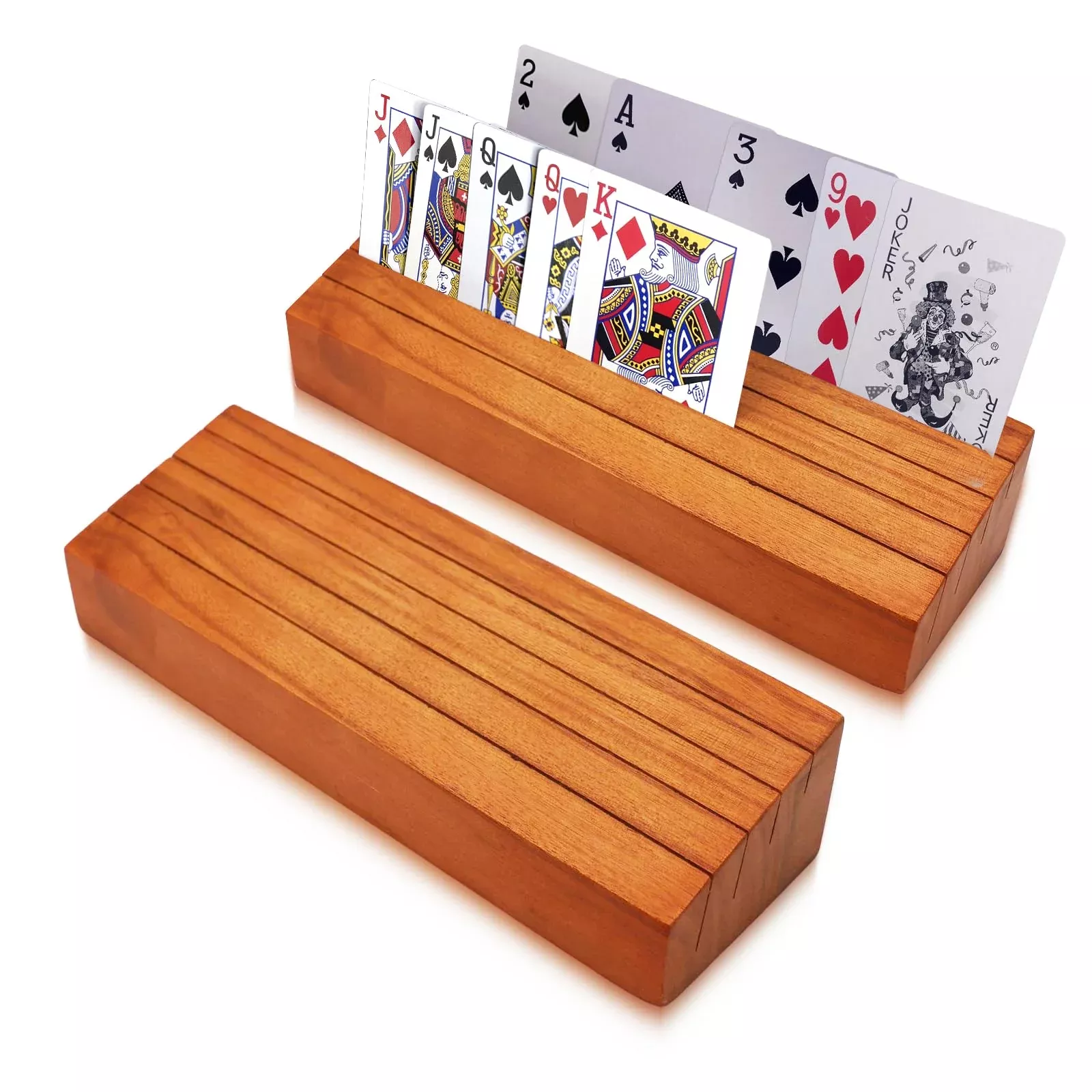 Hismocal 2 Pack Playing Card Holders Deck Stand, Play Cards Holder For
