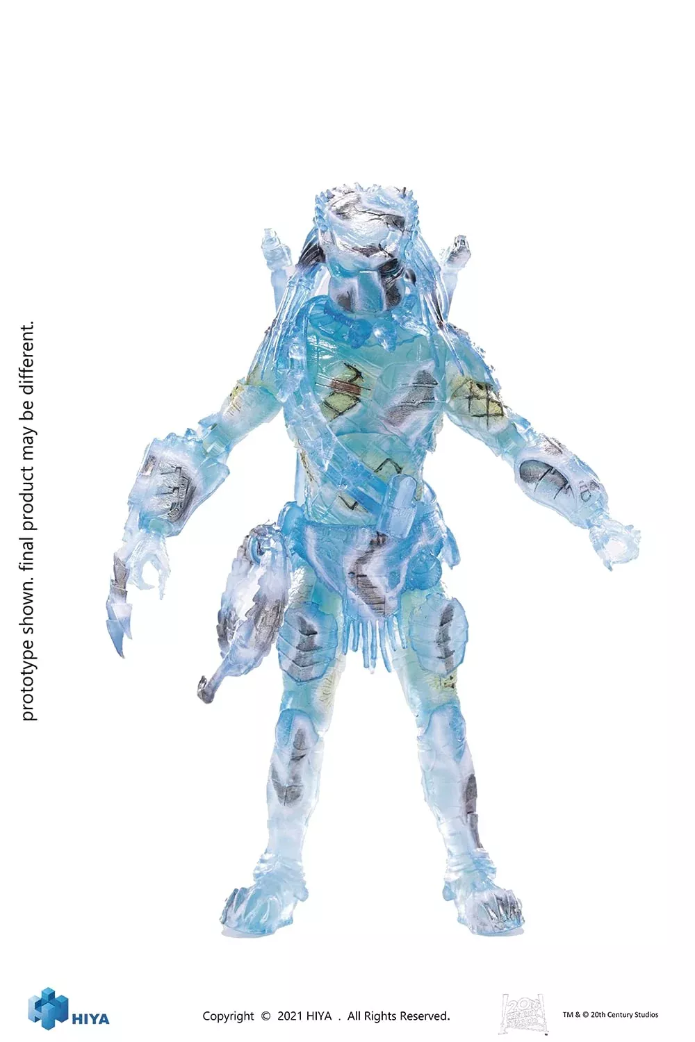 Hiya Toys Alien vs Predator Wolf Predator Figure 1:18 Scale, Multicolo
