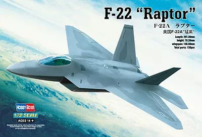 Hobby Boss 80210 1/72 F-22A Raptor Model Plane Kit