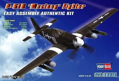 Hobby Boss 80242 1/72 P-51B Mustang Fighter Model Plane Kit