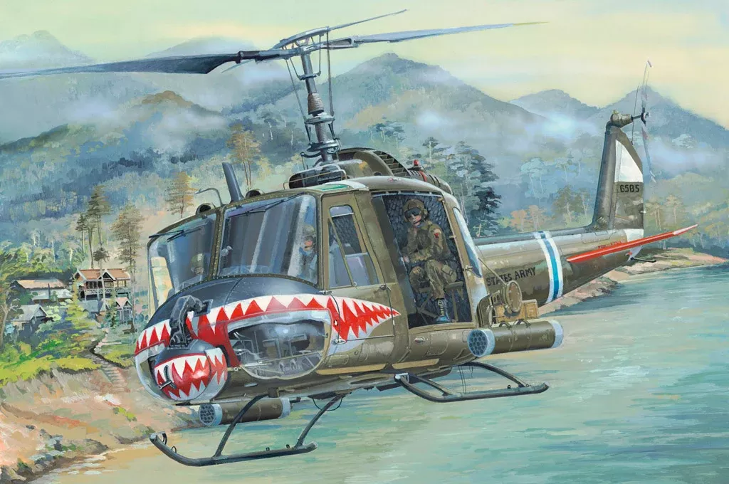 Hobby Boss 81806 1/18 UH-1 HUEY B Model Helicopter Kit