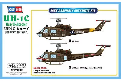 Hobby Boss 85803 1/48 UH-1C HUEY Model Helicopter Kit