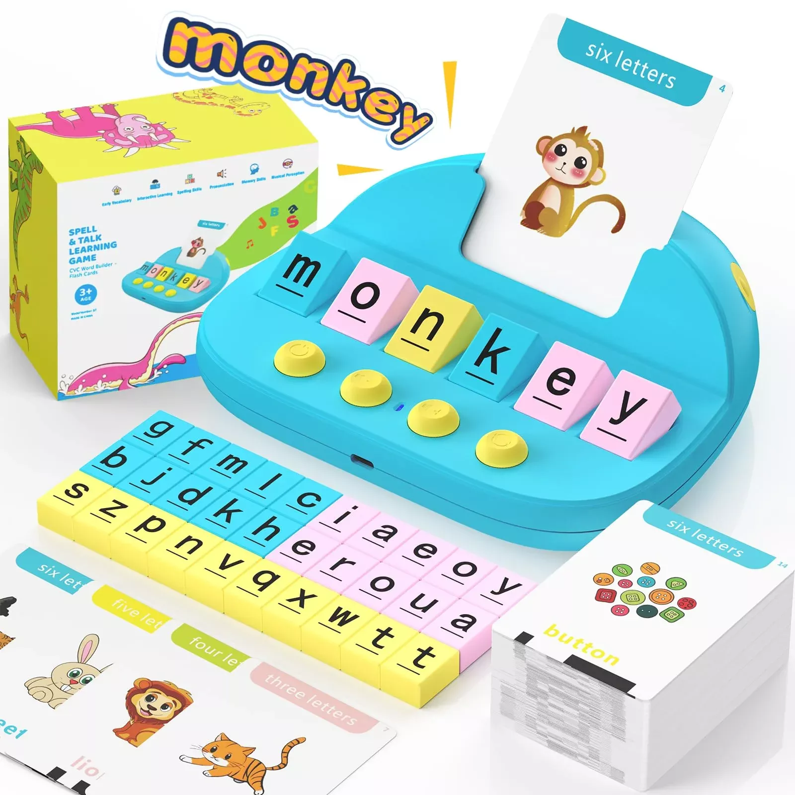Homestec Phonics Flash Cards For Toddlers, Matching Letter Game Learni