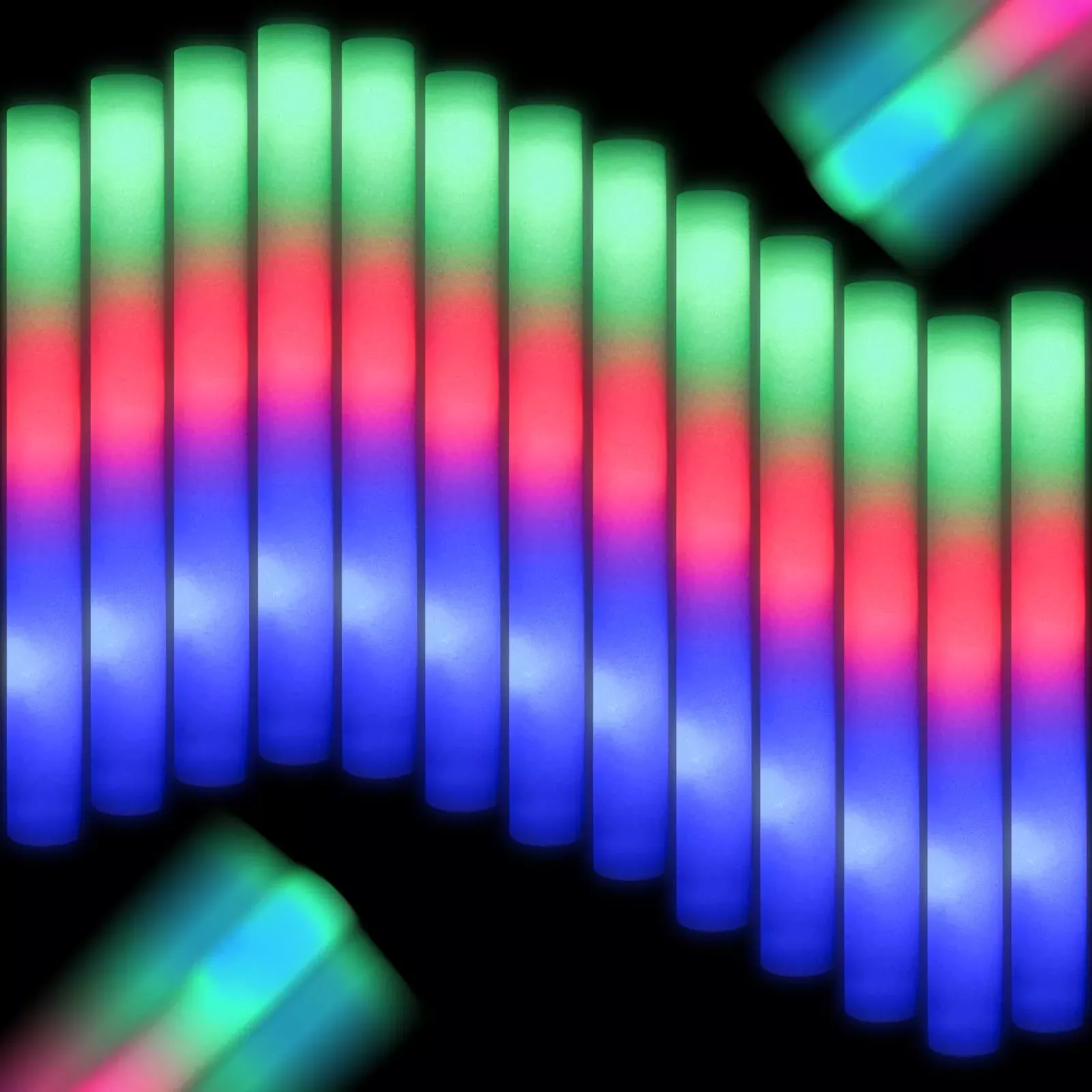 HONLYNE Foam Glow Sticks for Parties - LED, Durable, Multiple Colors