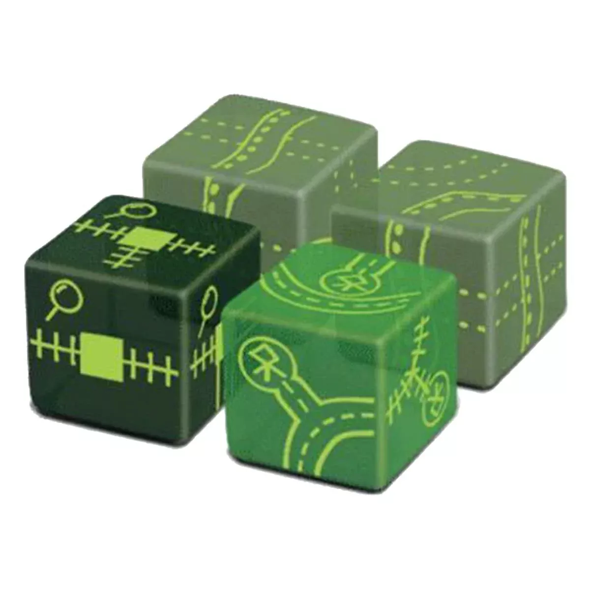 Horrible Guild Railroad Ink Expansions Set - Green, 1.625" x