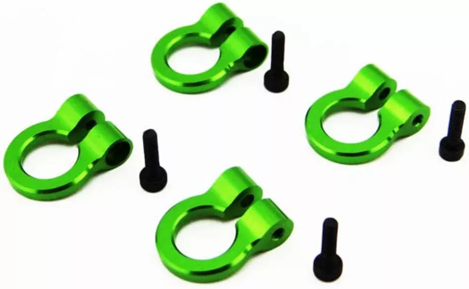 Hot Racing HRAACC80805 Green 1/10 Tow Shackles D-Ring