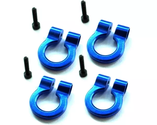 Hot Racing HRAACC80806 Blue 1/10 Tow Shackles D-Ring