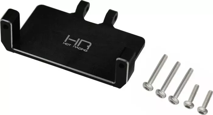 Hot Racing HRASXTF24M01 Black Aluminum Servo Mount for SCX10