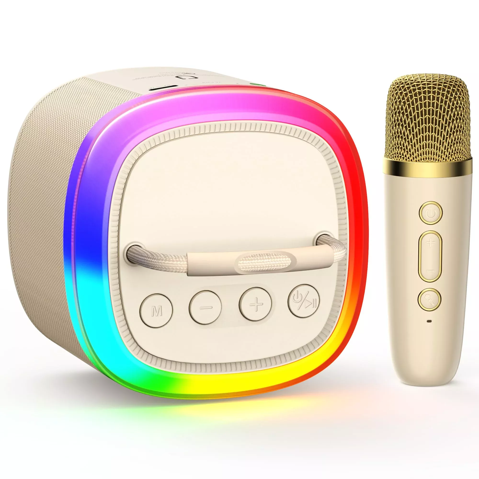 Hwwr Kids Karaoke Machine, Portable Bluetooth Speaker With Wireless Mi