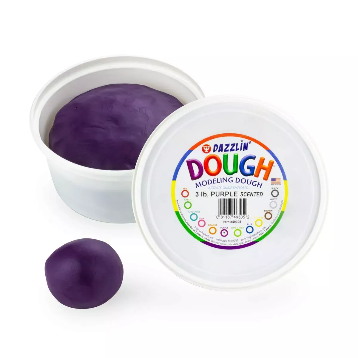 Hygloss Fruity Scented Playdough 3 lb. Purple Non-Toxic