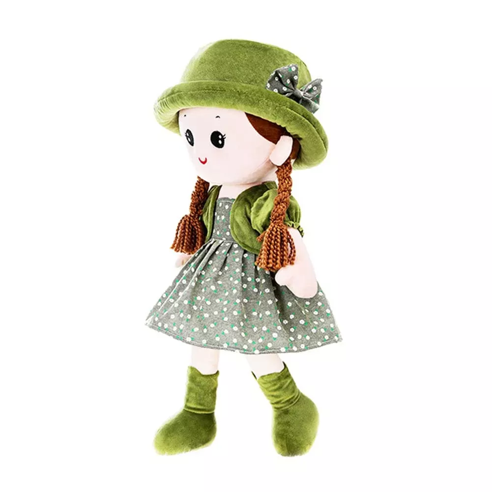 Ikasus Plush Stuffed Princess Doll With Clothes, Hat & Skirt, Cute Sof